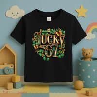 Lucky 67 St Patrick’s Day 6-7 Meme  Toddler T-Shirt thumb 3