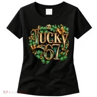 Lucky 67 St Patrick’s Day 6-7 Meme  Women's T-Shirt thumb 0