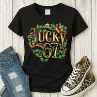 Lucky 67 St Patrick’s Day 6-7 Meme  Women's T-Shirt thumb 3