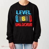 Level 6 Unlocked Gamer 6th Birthday Gift Video Game Women's Sweatshirt thumb 0
