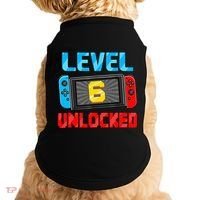 Level 6 Unlocked Gamer 6th Birthday Gift Video Game Doggie Tank thumb 0