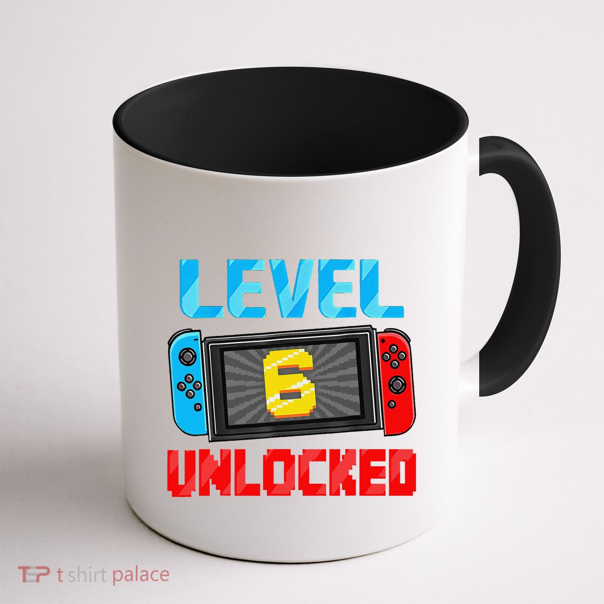 Level 6 Unlocked Gamer 6th Birthday Gift Video Game Coffee Mug