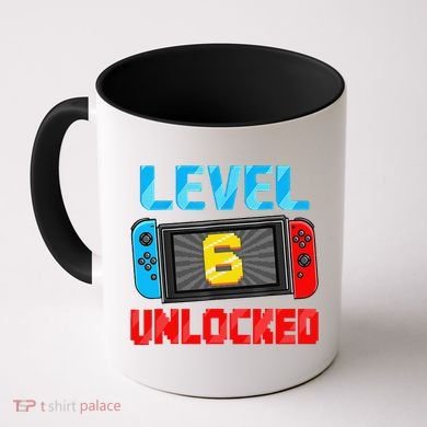 Level 6 Unlocked Gamer 6th Birthday Gift Video Game Coffee Mug
