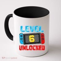 Level 6 Unlocked Gamer 6th Birthday Gift Video Game Coffee Mug thumb 0