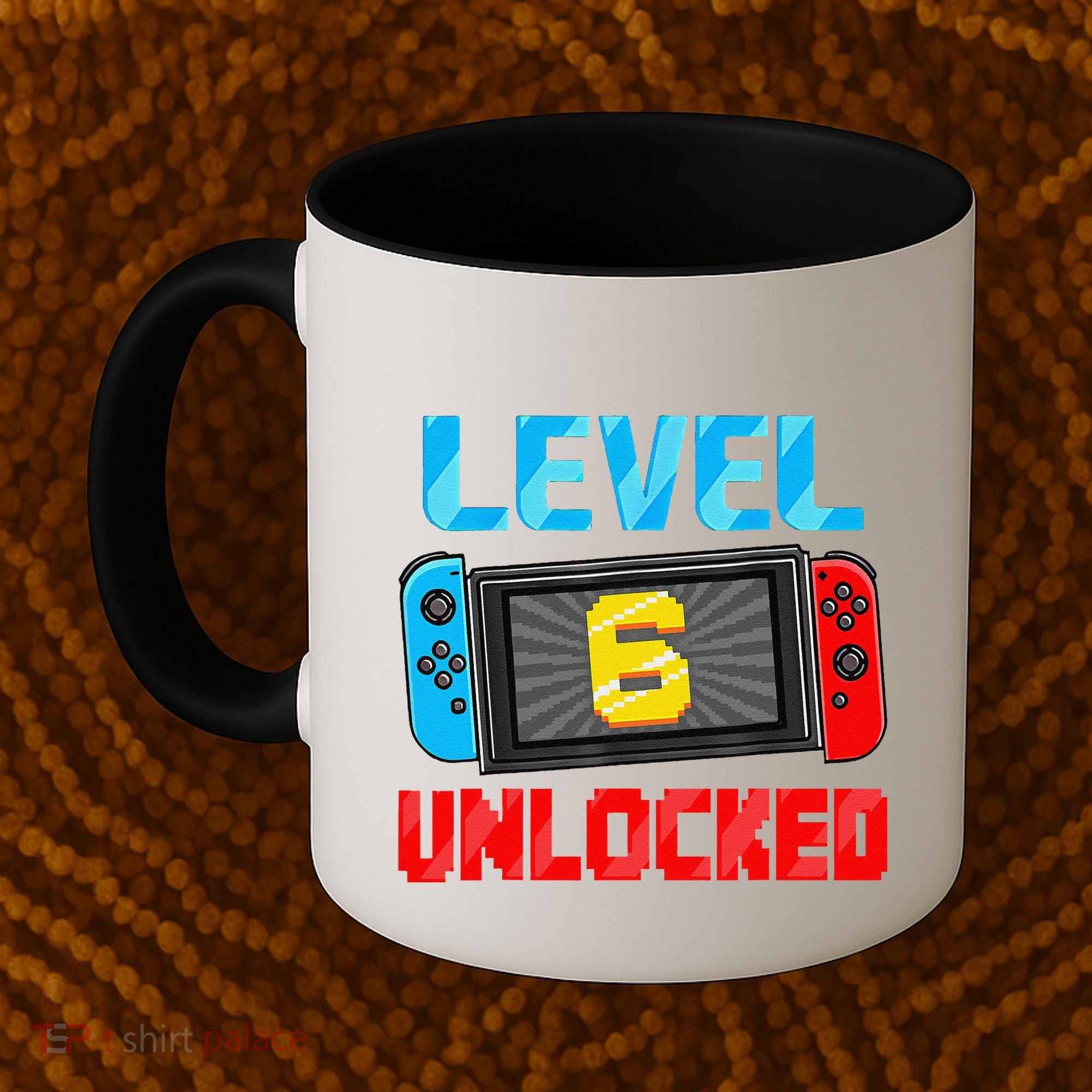 Level 6 Unlocked Gamer 6th Birthday Gift Video Game Coffee Mug