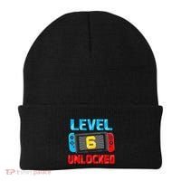 Level 6 Unlocked Gamer 6th Birthday Gift Video Game Beanie thumb 0