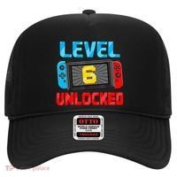 Level 6 Unlocked Gamer 6th Birthday Gift Video Game Hat thumb 0