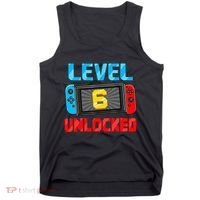 Level 6 Unlocked Gamer 6th Birthday Gift Video Game Tank Top thumb 0