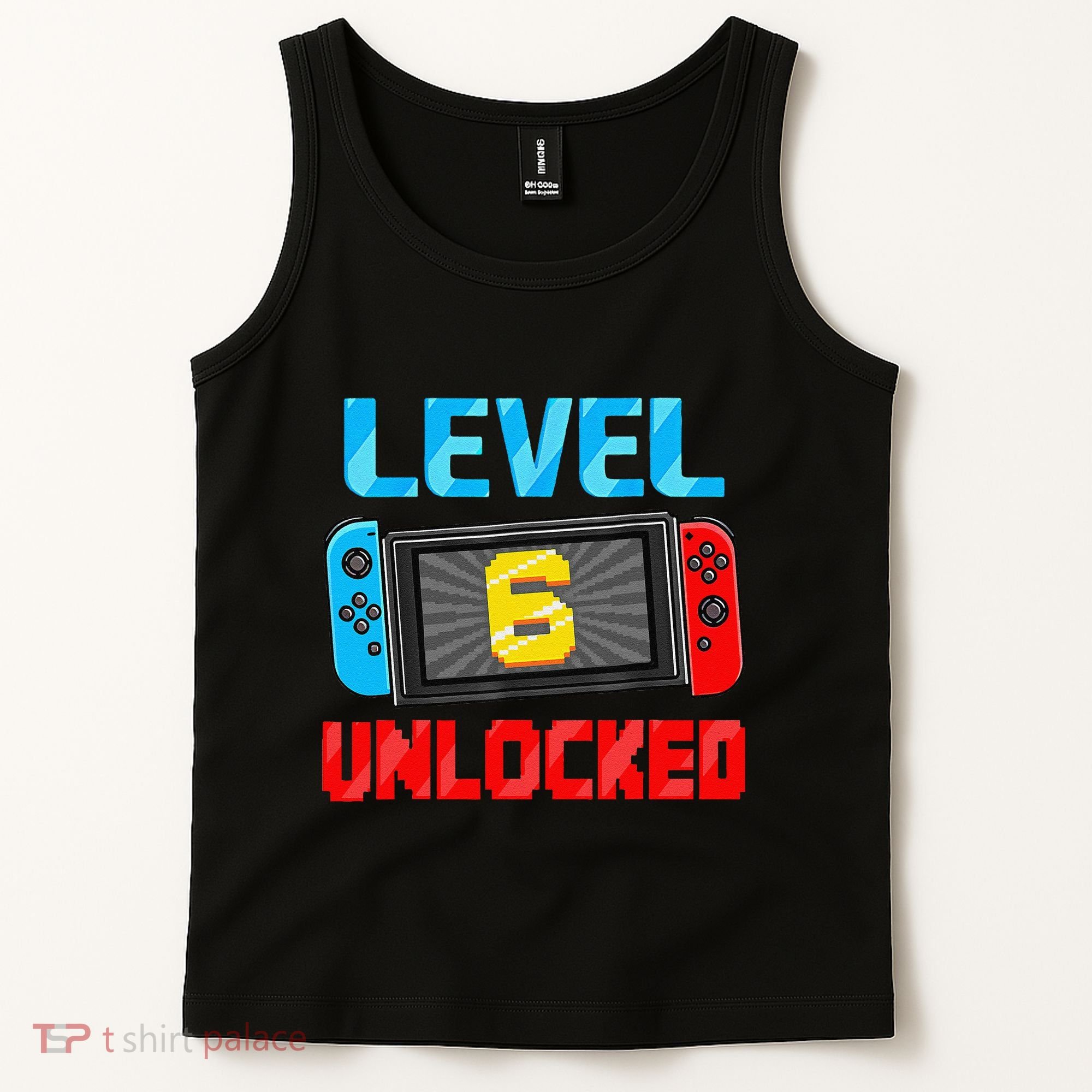 Level 6 Unlocked Gamer 6th Birthday Gift Video Game Tank Top
