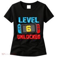 Level 6 Unlocked Gamer 6th Birthday Gift Video Game Women's T-Shirt thumb 0