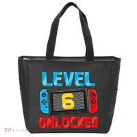 Level 6 Unlocked Gamer 6th Birthday Gift Video Game Tote Bag thumb 0