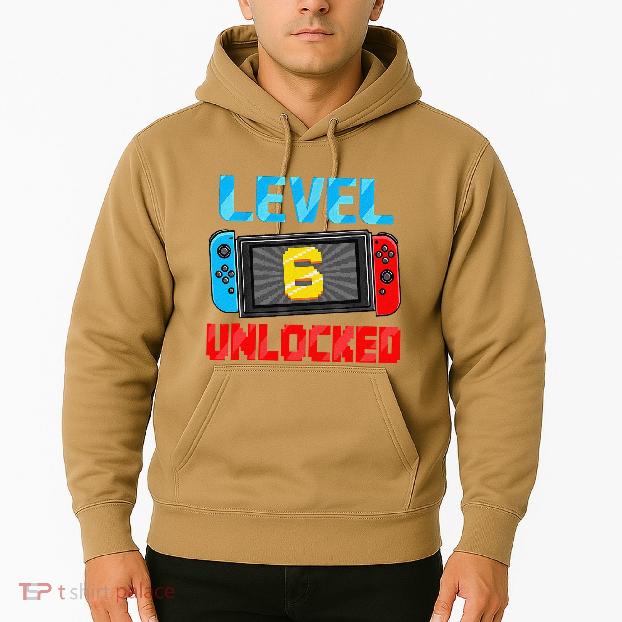 Level 6 Unlocked Gamer 6th Birthday Gift Video Game Hoodie