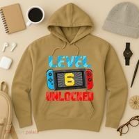 Level 6 Unlocked Gamer 6th Birthday Gift Video Game Hoodie thumb 3