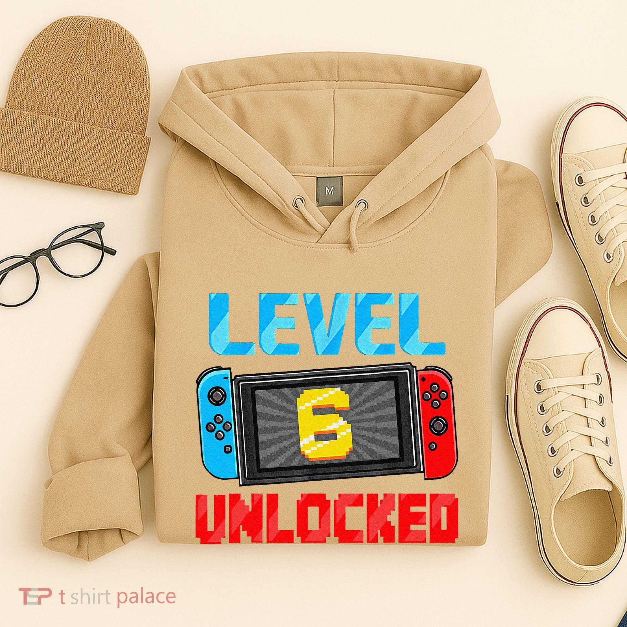 Level 6 Unlocked Gamer 6th Birthday Gift Video Game Hoodie