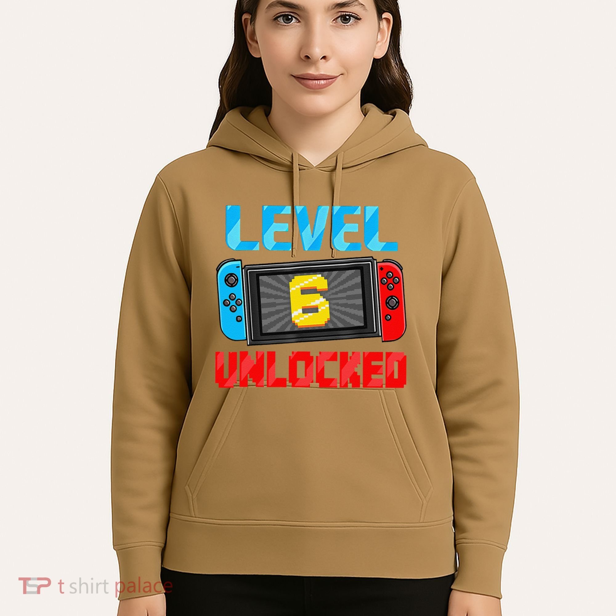 Level 6 Unlocked Gamer 6th Birthday Gift Video Game Hoodie
