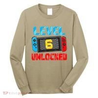 Level 6 Unlocked Gamer 6th Birthday Gift Video Game Long Sleeve Shirt thumb 0
