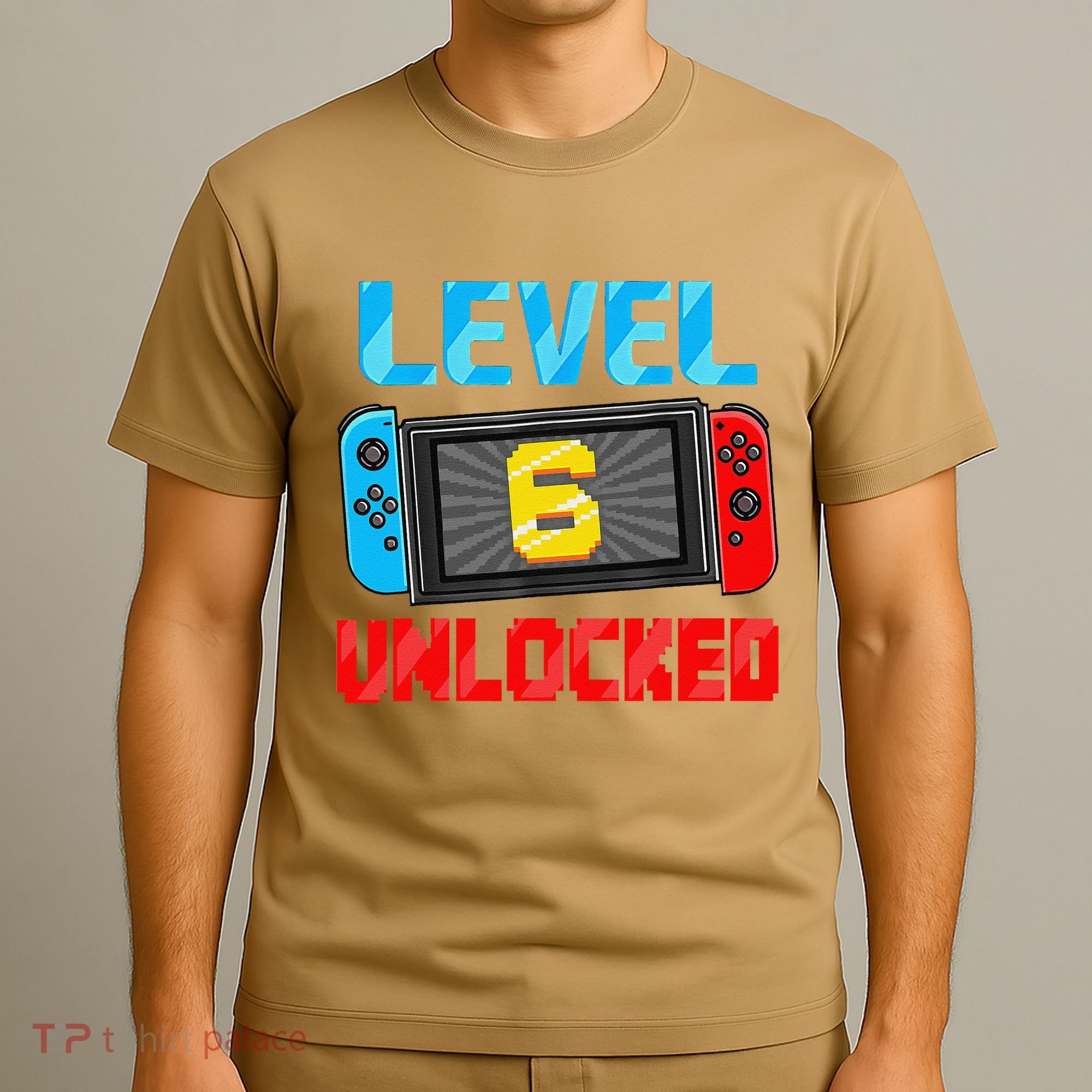 Level 6 Unlocked Gamer 6th Birthday Gift Video Game T-Shirt