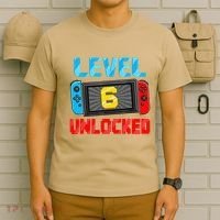 Level 6 Unlocked Gamer 6th Birthday Gift Video Game T-Shirt thumb 6