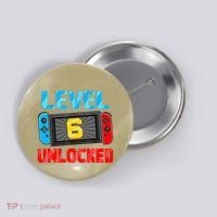 Level 6 Unlocked Gamer 6th Birthday Gift Video Game Button thumb 0