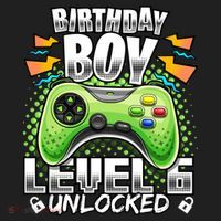 Level 6 Unlocked Video Game 6th Birthday Gamer Gift Boys Gift Women's Sweatshirt thumb 2