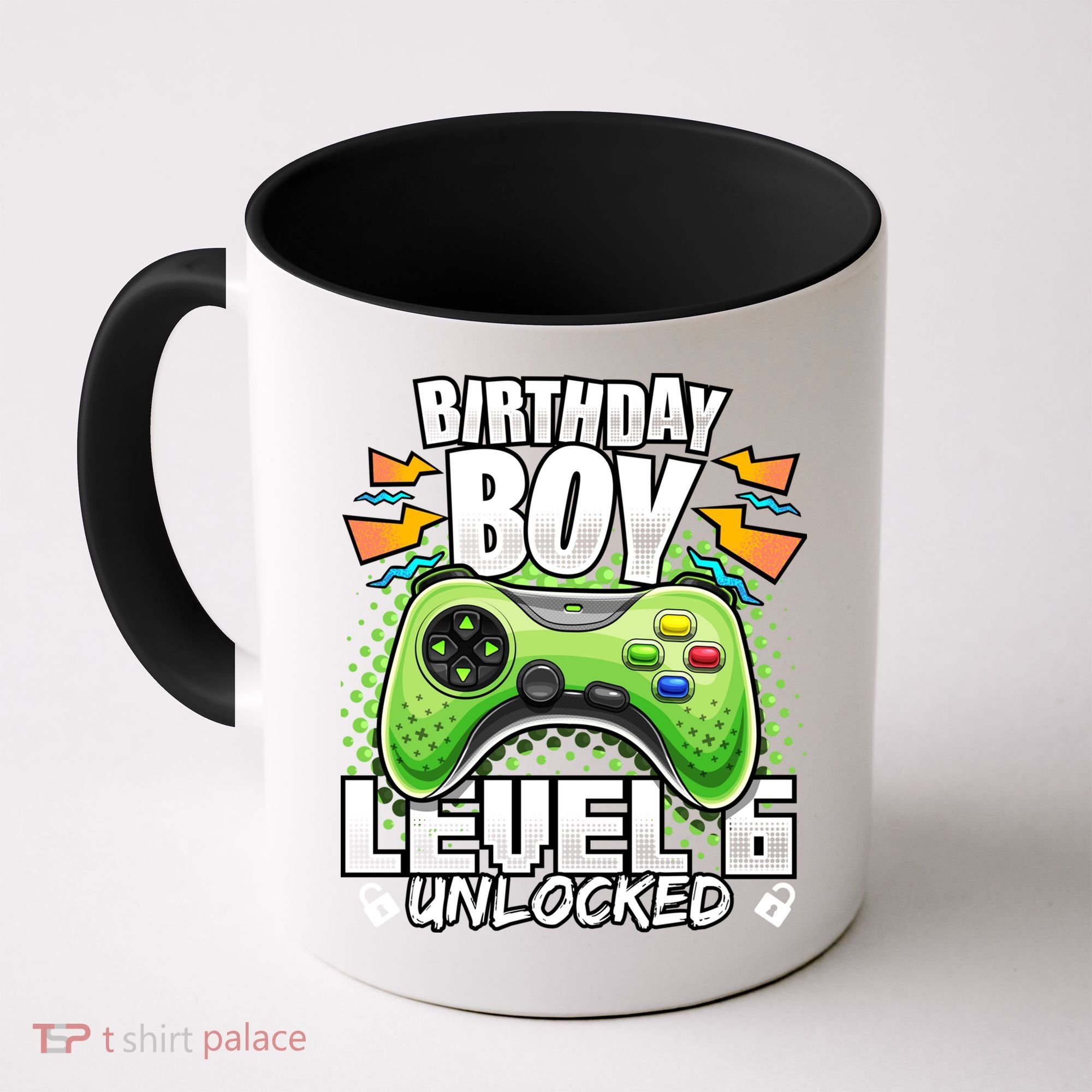 Level 6 Unlocked Video Game 6th Birthday Gamer Gift Boys Gift Coffee Mug