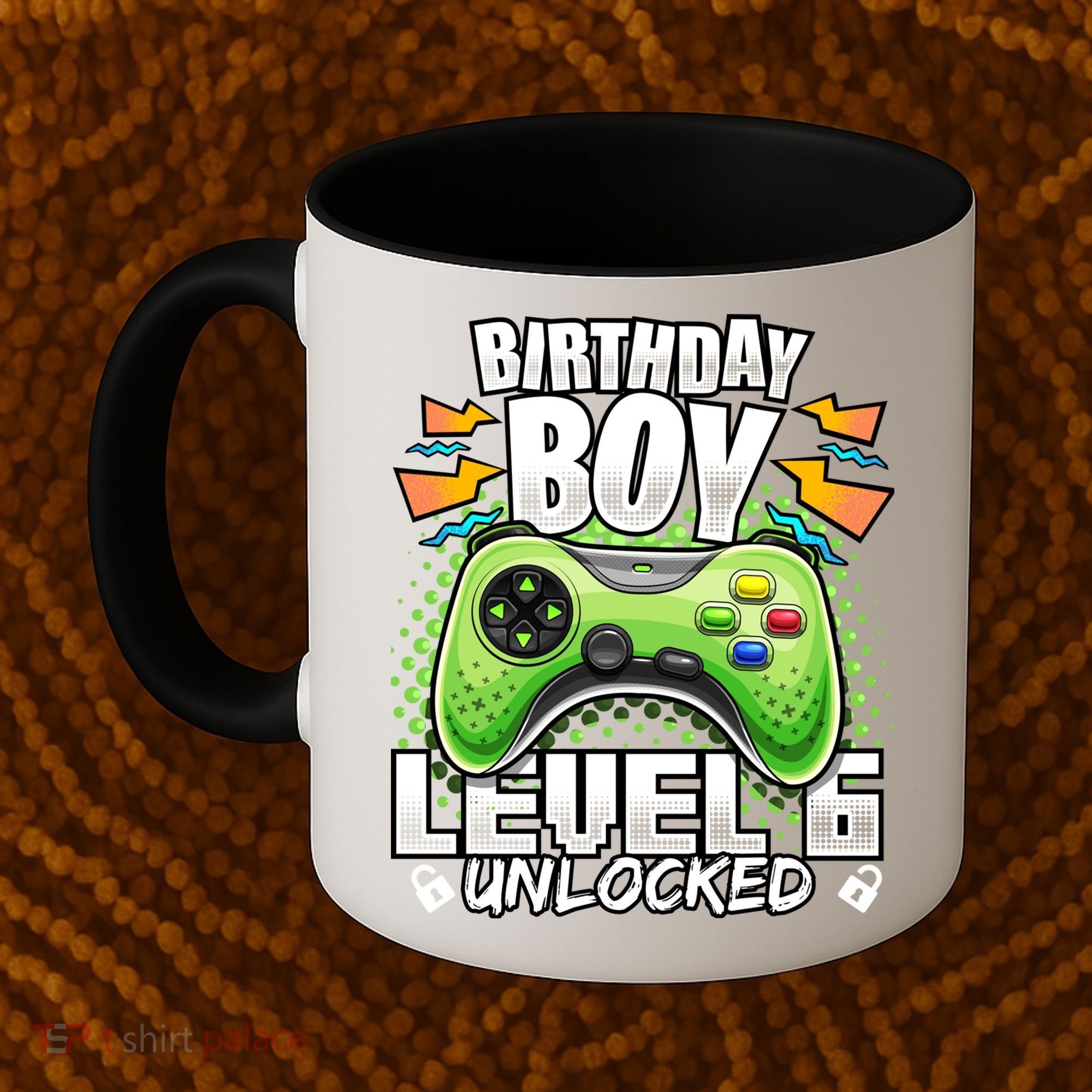 Level 6 Unlocked Video Game 6th Birthday Gamer Gift Boys Gift Coffee Mug