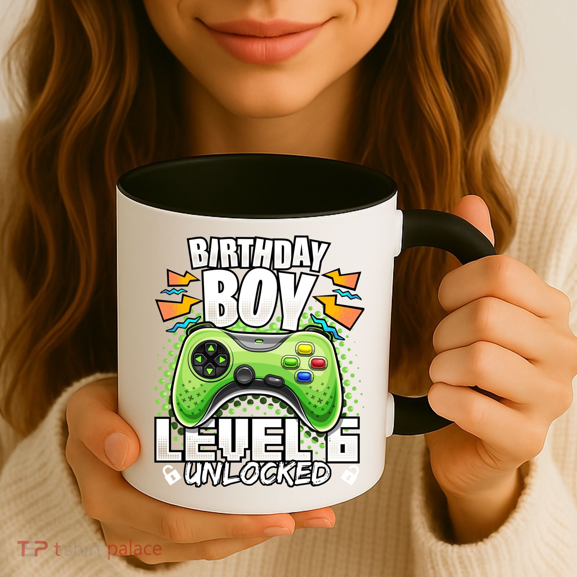 Level 6 Unlocked Video Game 6th Birthday Gamer Gift Boys Gift Coffee Mug