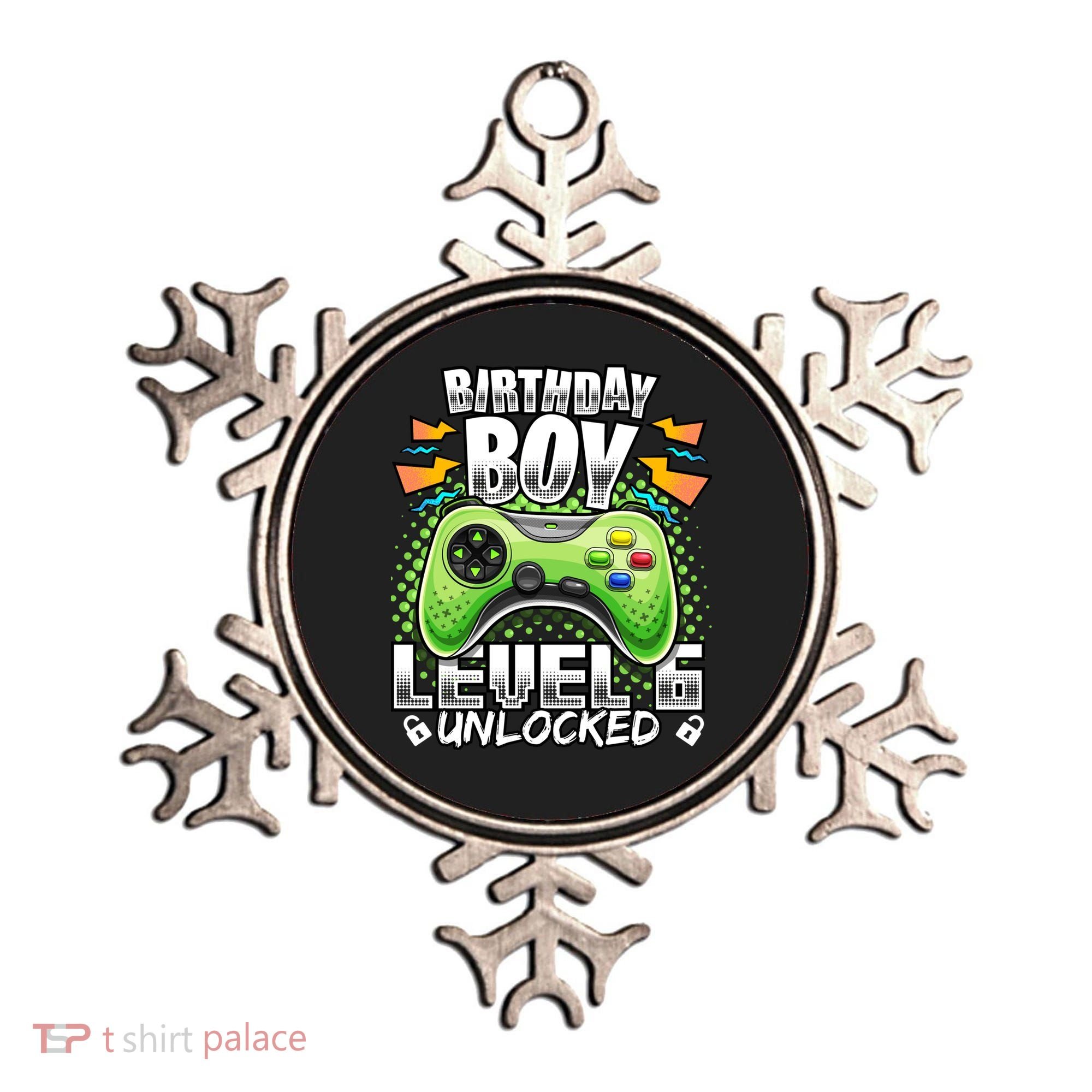 Level 6 Unlocked Video Game 6th Birthday Gamer Gift Boys Gift Ornament