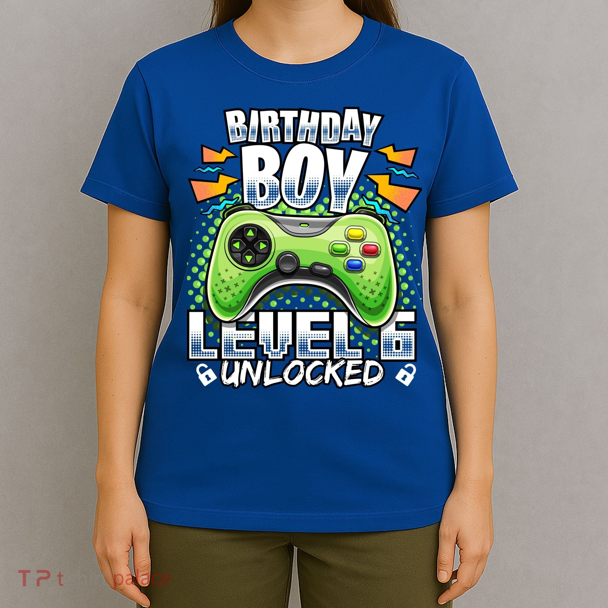 Level 6 Unlocked Video Game 6th Birthday Gamer Gift Boys Gift T-Shirt