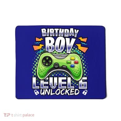 Level 6 Unlocked Video Game 6th Birthday Gamer Gift Boys Gift Mousepad