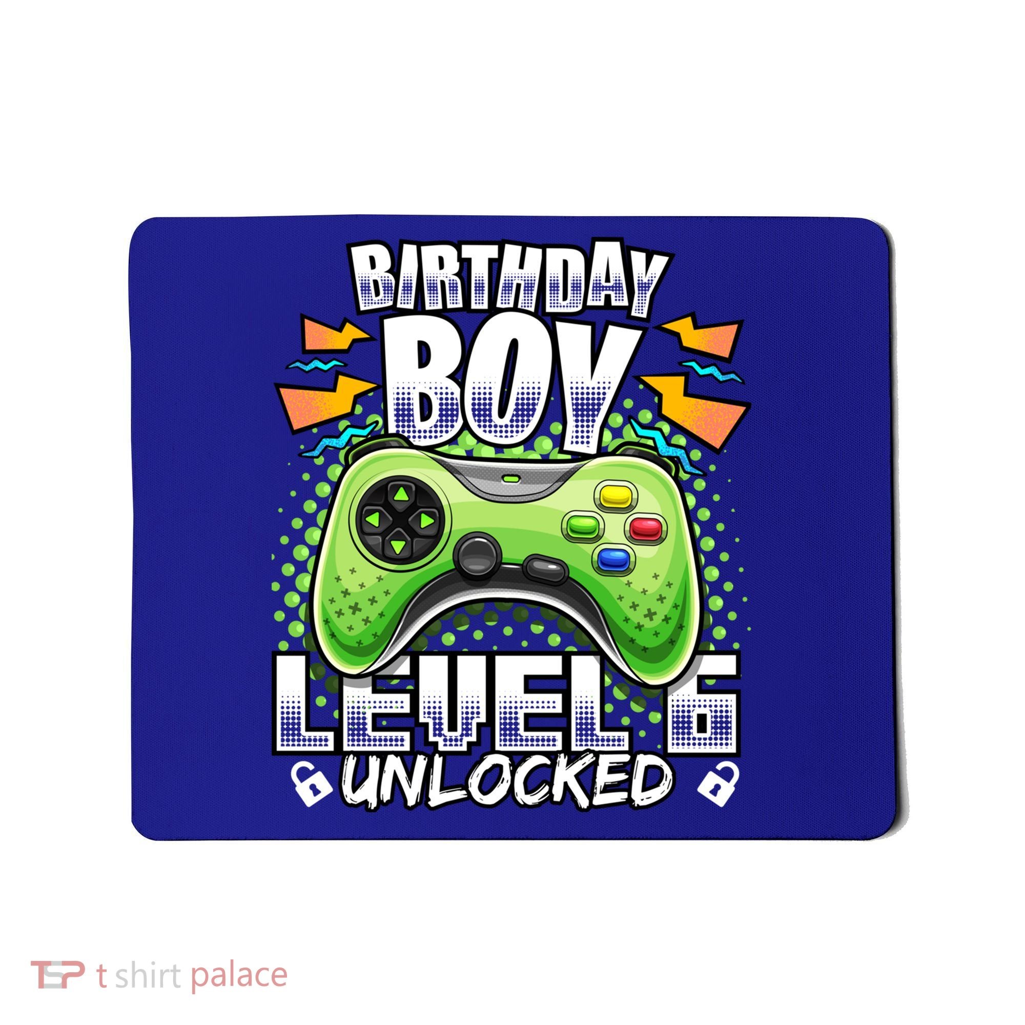 Level 6 Unlocked Video Game 6th Birthday Gamer Gift Boys Gift Mousepad