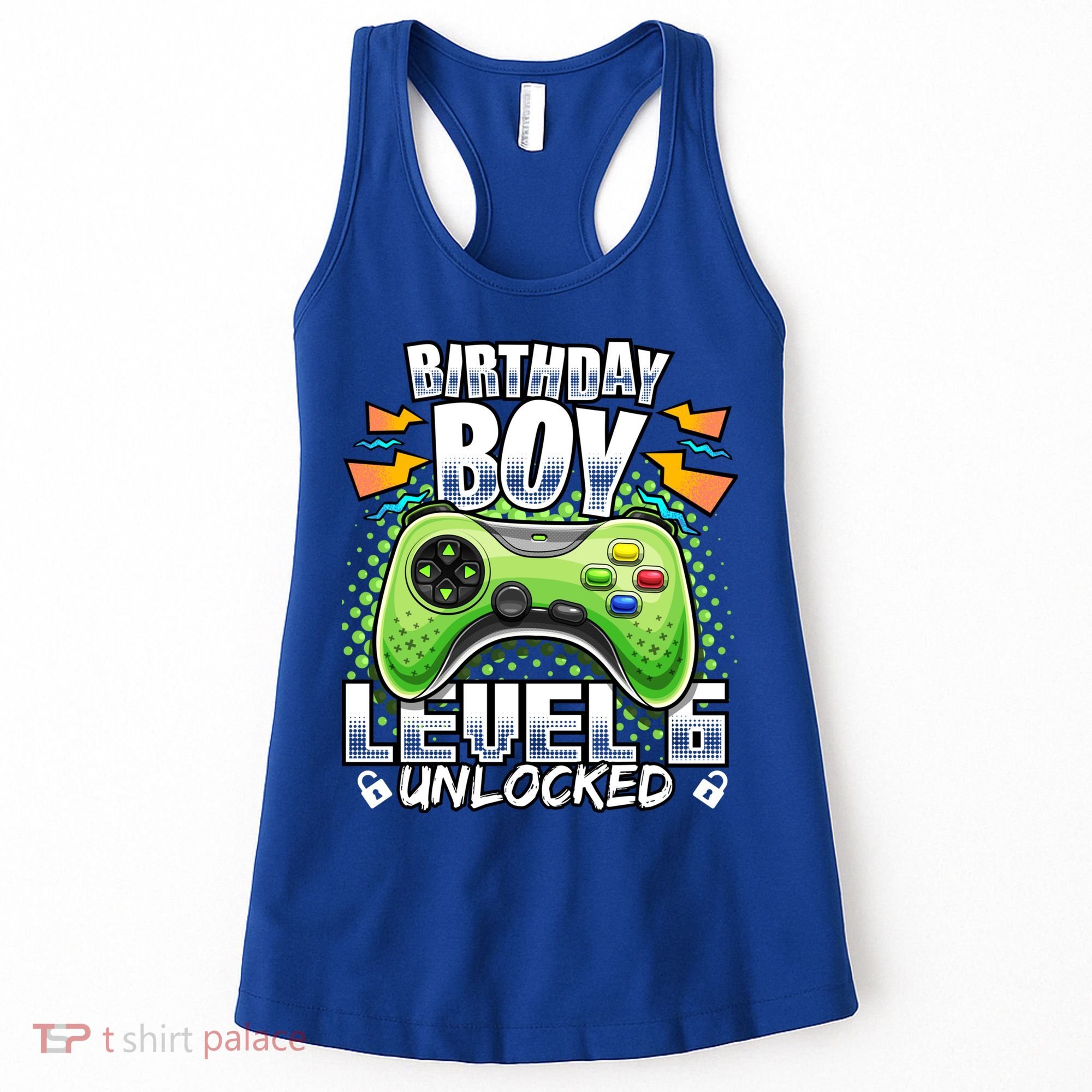 Level 6 Unlocked Video Game 6th Birthday Gamer Gift Boys Gift Women's Tank Top