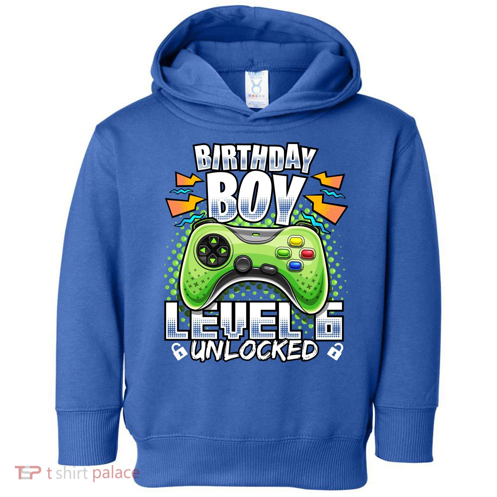 Level 6 Unlocked Video Game 6th Birthday Gamer Gift Boys Gift Toddler Hoodie