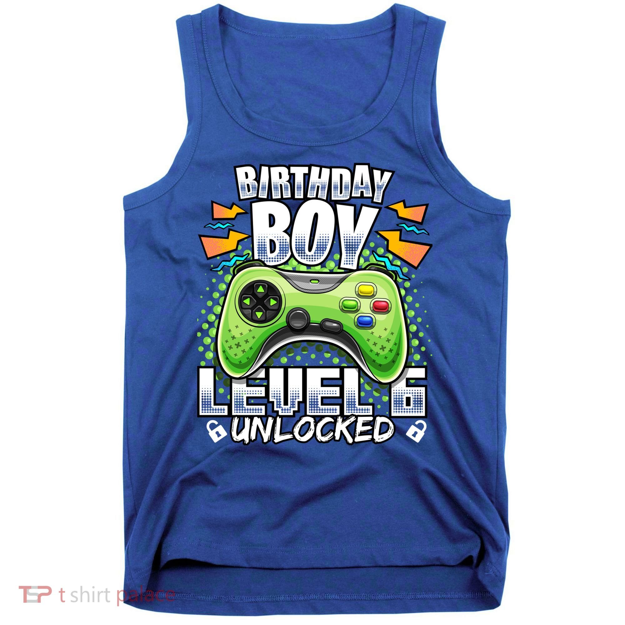 Level 6 Unlocked Video Game 6th Birthday Gamer Gift Boys Gift Tank Top