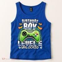 Level 6 Unlocked Video Game 6th Birthday Gamer Gift Boys Gift Tank Top thumb 2