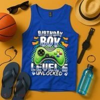 Level 6 Unlocked Video Game 6th Birthday Gamer Gift Boys Gift Tank Top thumb 4