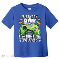 Level 6 Unlocked Video Game 6th Birthday Gamer Gift Boys Gift Toddler T-Shirt thumb 0
