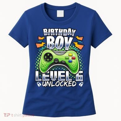 Level 6 Unlocked Video Game 6th Birthday Gamer Gift Boys Gift Women's T-Shirt