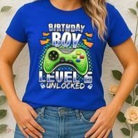 Level 6 Unlocked Video Game 6th Birthday Gamer Gift Boys Gift Women's T-Shirt thumb 2