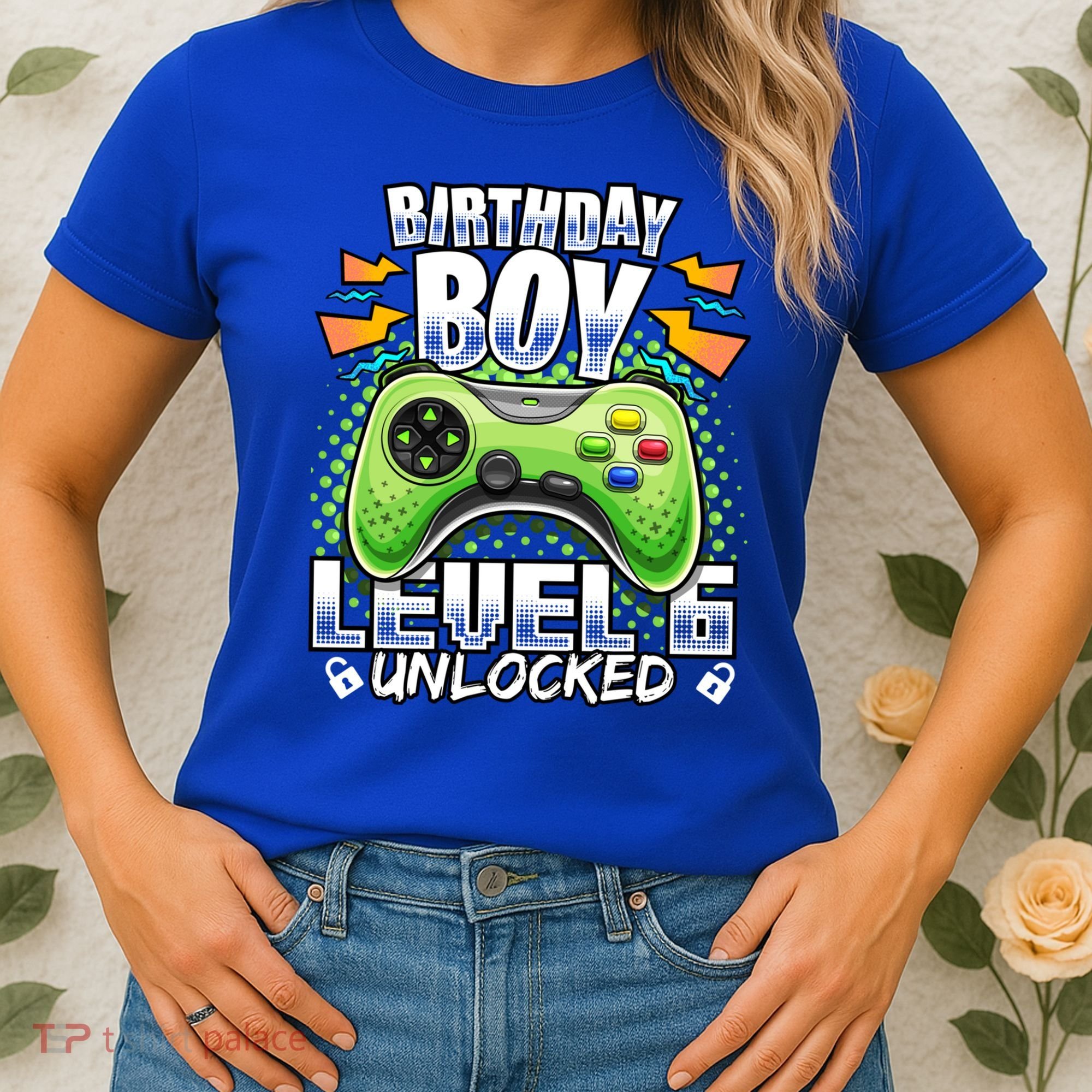 Level 6 Unlocked Video Game 6th Birthday Gamer Gift Boys Gift Women's T-Shirt