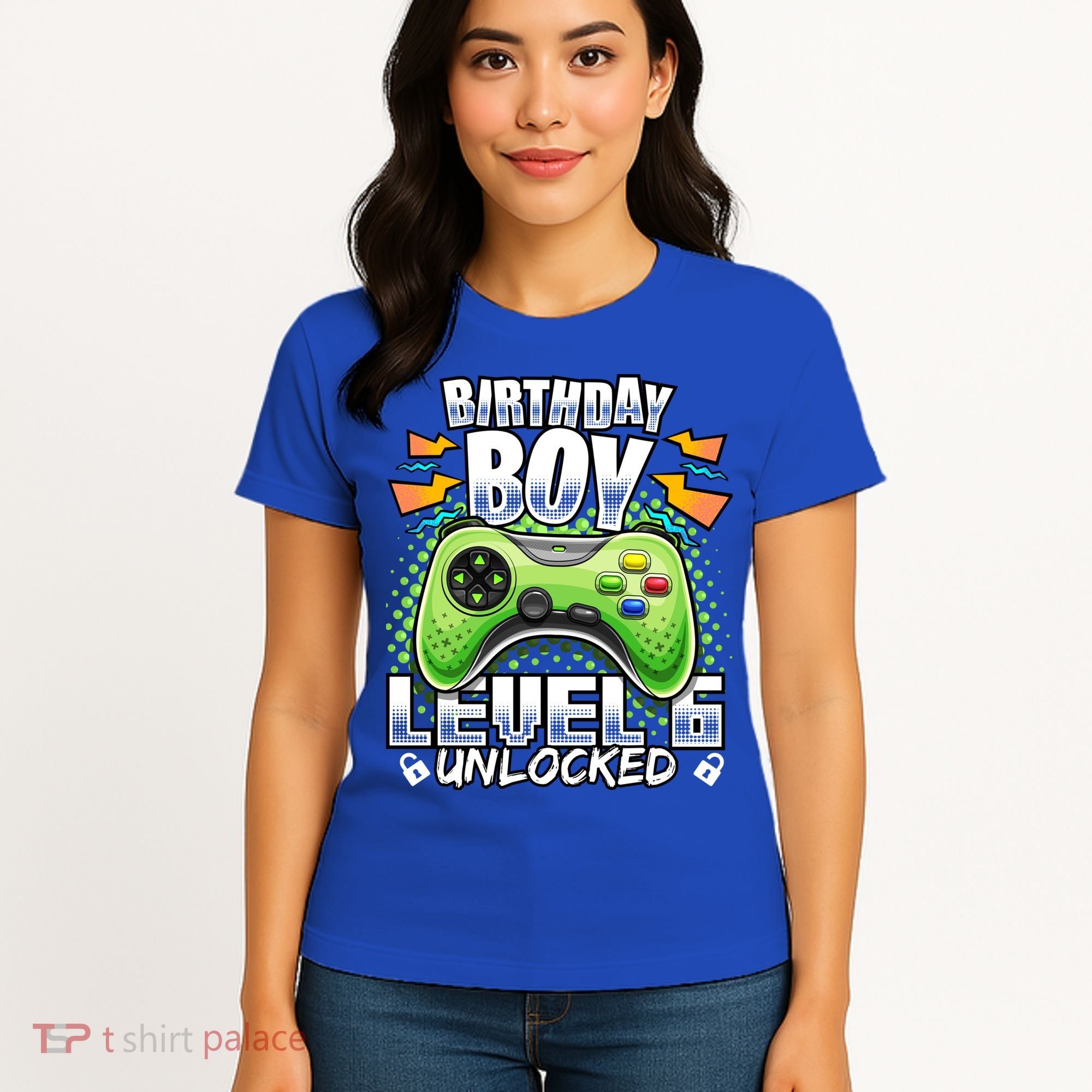 Level 6 Unlocked Video Game 6th Birthday Gamer Gift Boys Gift Women's T-Shirt