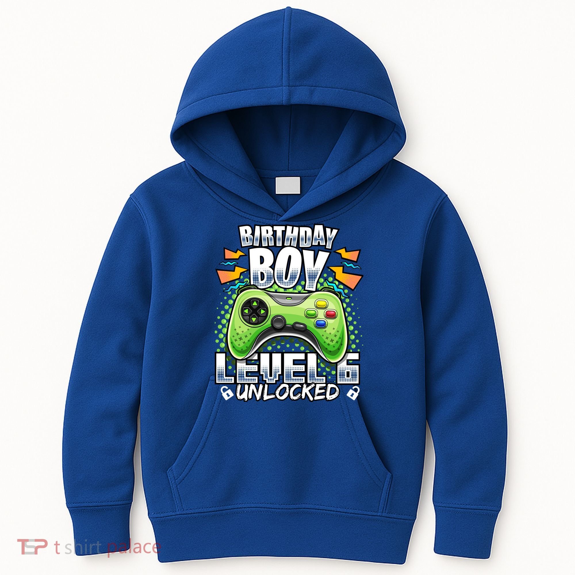 Level 6 Unlocked Video Game 6th Birthday Gamer Gift Boys Gift Kids Hoodie