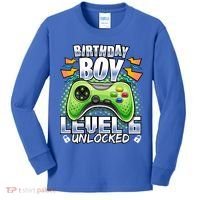 Level 6 Unlocked Video Game 6th Birthday Gamer Gift Boys Gift Kids Long Sleeve Shirt thumb 0