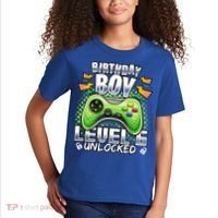 Level 6 Unlocked Video Game 6th Birthday Gamer Gift Boys Gift Kids T-Shirt thumb 2
