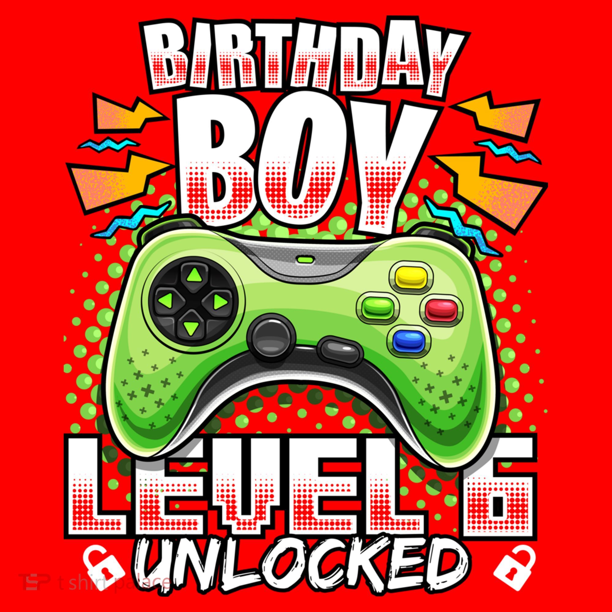 Level 6 Unlocked Video Game 6th Birthday Gamer Gift Boys Gift Santa Hat