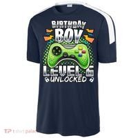 Level 6 Unlocked Video Game 6th Birthday Gamer Gift Boys Gift Sport-Tek Competitor United Soccer Jersey thumb 2