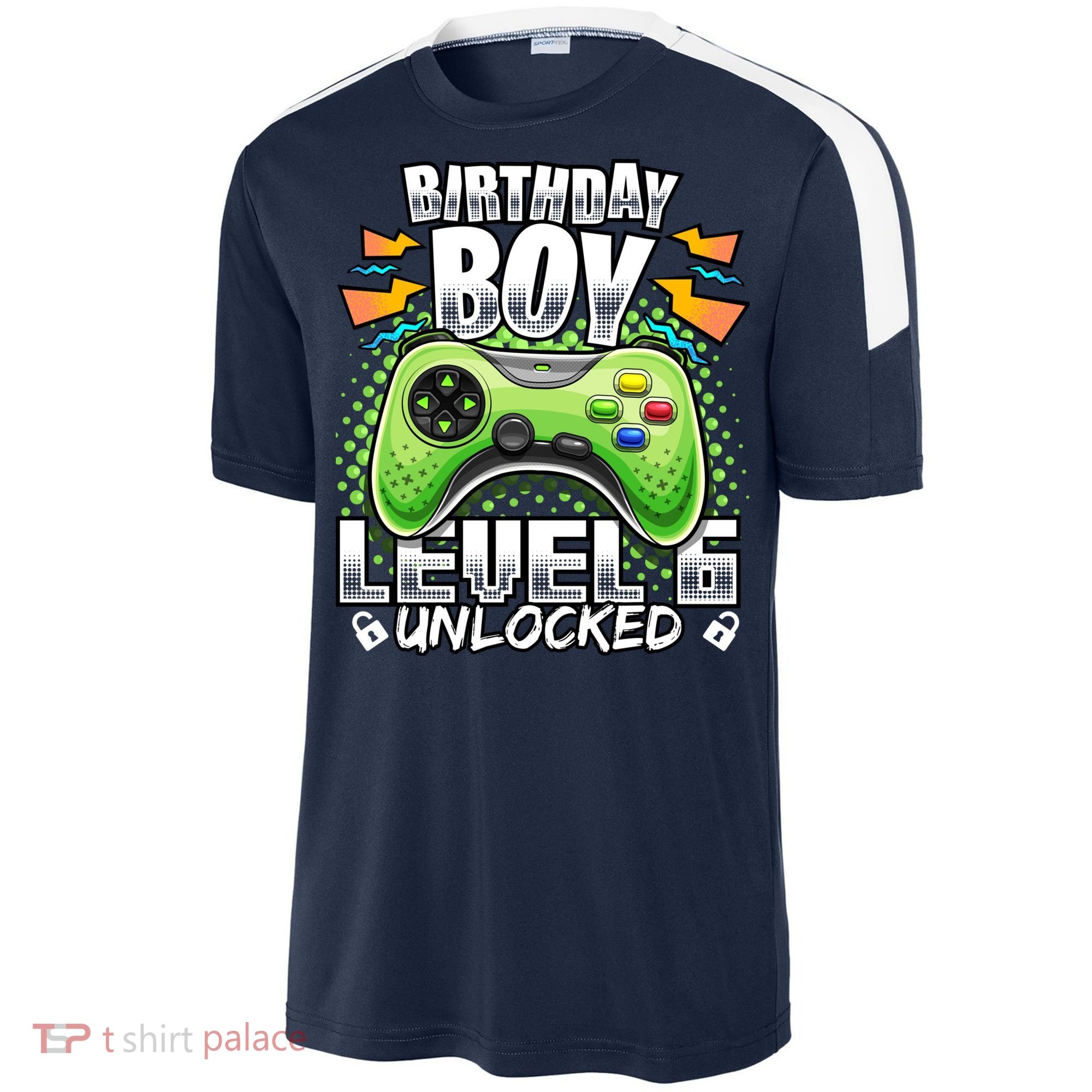 Level 6 Unlocked Video Game 6th Birthday Gamer Gift Boys Gift Sport-Tek Competitor United Soccer Jersey