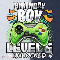 Level 6 Unlocked Video Game 6th Birthday Gamer Gift Boys Gift Sport-Tek Competitor United Soccer Jersey thumb 4