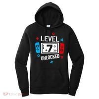 Level 7 Unlocked Birthday, 7th Birthday Boy Gamer, 7 Years Old Gamer Women's Hoodie thumb 0