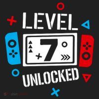 Level 7 Unlocked Birthday, 7th Birthday Boy Gamer, 7 Years Old Gamer Hat thumb 2